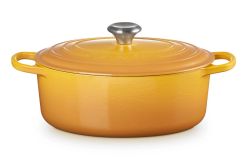 Le Creuset Bräter Signature Oval Gusseisen Nectar Gelb 29 cm