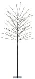 Lichterbaum Eisen Schwarz mit LED Beleuchtung Warmweiß Weihnachten Outdoor 180cm