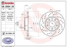 BREMBO Bremsscheibe 08.9364.2X Bremsscheiben,Scheibenbremsen FIAT,ALFA ROMEO,JEEP,500X (334_),159 Sportwagon (939),GIULIETTA (940),159 (939)