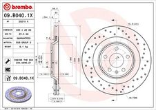 BREMBO Bremsscheibe 09.B040.1X Bremsscheiben,Scheibenbremsen AUDI,A4 Avant (8K5, B8),Q5 (8RB),A4 Limousine (8K2, B8),A5 Sportback (8TA),A5 Coupe (8T3)