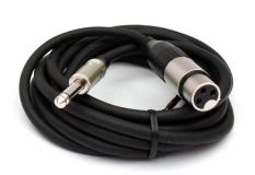 Mikrofonkabel Amphenol XLR female/ 6,3mm Klinkenstecker, 3 Meter, schwarz