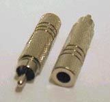 Festadapter Cinchstecker 6,3mm Klinkenbuchse