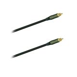 Cinchkabel, Cinchstecker gold Cinchstecker gold, 1,5 Meter, schwarz