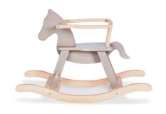 Pinolino Schaukelpferd Pinolino mit Ring, grau/natur