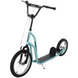 Kinderroller Scooter Tretroller Cityroller Kinder Roller Kickboard mit Luftreifen16/12 Zoll Blau 135 x 58 x 88-94 cm
