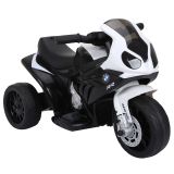 Elektro Kindermotorrad Kinderfahrzeug Lizensiert von BMW S1000RR Elektro-Dreirad mit Akku Stahl Schwarz 66 x 37 x 44 cm