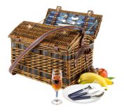 Weiden-Picknickkorb SUMMERLOVE für 4 Personen