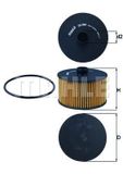 MAHLE ORIGINAL Ölfilter OX 968D Motorölfilter,Filter für Öl MERCEDES-BENZ,RENAULT,NISSAN,A-Klasse (W177),CITAN Kasten (415),Citan Kombi / Tourer (415)