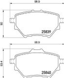 BREMBO Bremsbelagsatz P 61 122 Bremsbeläge,Bremsklötze OPEL,PEUGEOT,CITROËN,GRANDLAND X (A18),Corsa F,COMBO Großraumlimousine (X19)