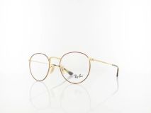 Ray-Ban ROUND METAL RX 3447V 2945 L, inkl. Gläser, Runde Brille, Unisex