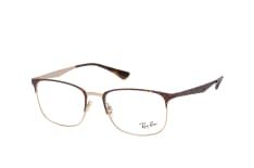 Ray-Ban RX 6421 3001 small, inkl. Gläser, Quadratische Brille, Unisex