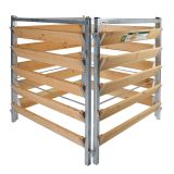 bellissa Komposter Holz/Metall 100 x 100 x 100 cm