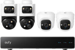 eufy PoE Sicherheitssystem + NVR + S4 Doppelpack + E41 Doppelpack