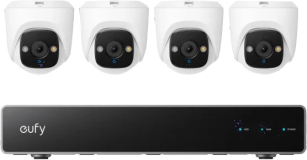 eufy PoE Sicherheitssystem + Netzwerkvideorecorder + E41 4er-Pack