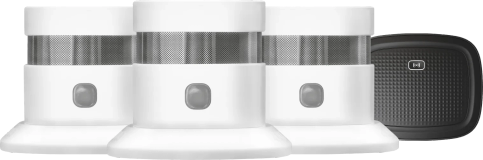 KlikAanKlikUit Rauchmelder ZSDR-850 (3 Jahre) 3er-Pack + Smart Bridge