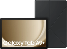 Samsung Galaxy Tab A9 Plus 11 Zoll 64GB Wi-Fi Silber + Book Case Schwarz