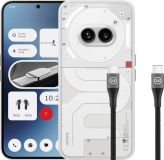Nothing Phone (2a) 128GB Weiß 5G + BlueBuilt USB-C-Kabel 1,5 m Nylon Schwarz