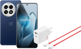 OnePlus 13 512GB Blau 5G + OnePlus SuperVOOC Ladegerät 120 W mit 2 Anschlüssen
