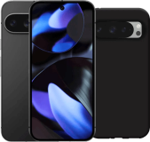 Google Pixel 9 128GB Schwarz 5G + Just in Case Soft Design Backcover Schwarz