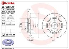 BREMBO Bremsscheibe 08.C653.11 Bremsscheiben,Scheibenbremsen MAZDA,3 Schrägheck (BM, BN),CX-3 (DK),3 Limousine (BM, BN),3 Schrägheck (BP),CX-30 (DM)