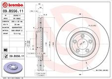 BREMBO Bremsscheibe 09.B556.11 Bremsscheiben,Scheibenbremsen JAGUAR,XF (_J05_, CC9),XJ Limousine (X350, X358),XF Sportbrake (X250)