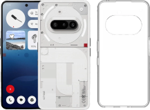 Nothing Phone (3a) 256GB Weiß 5G + Just in Case Backcover Transparent