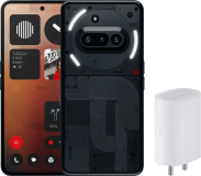 Nothing Phone (3a) 128GB Schwarz 5G + Nothing Power-Delivery-Ladegerät 45 W Weiß