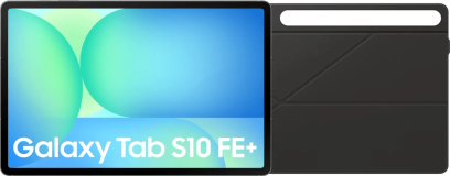Samsung Galaxy Tab S10 FE Plus 13,1 Zoll 256 GB Wi-Fi und 5G Grau + Book Case Schwarz