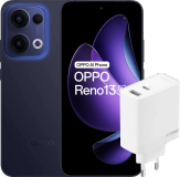 OPPO Reno13 256GB Blau 5G + OPPO SuperVOOC Ladegerät 80 W mit 2 Anschlüssen