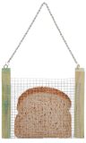 2 Stück Esschert Design Brotscheibenkorb, Halterung für Brotscheiben, Futterhalter, Vogelfutter mal anders! Hängend, Maße 17 x 2 x 17 cm