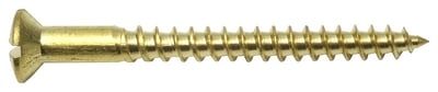Holzschraube Linsensenkkopf Messing