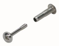Verbindungsschraube mit Hülse, M6 30-42 mm, Stahl, vernickelt