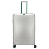 Travelite Next 75 Jahre Jubiläums-Edition - 4-Rollen-Trolley L 77 cm (silber-grün)