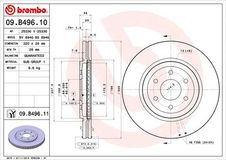 BREMBO Bremsscheibe 09.B496.11 Bremsscheiben,Scheibenbremsen NISSAN,NP300 Navara Pickup (D40),Pathfinder III (R51)