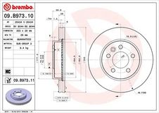 BREMBO Bremsscheibe 09.B973.11 Bremsscheiben,Scheibenbremsen VW,Amarok Pickup (2HA, 2HB, S1B, S6B, S7A, S7B)