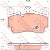 TRW Bremsbelagsatz GDB1653 Bremsbeläge,Bremsklötze VW,AUDI,PORSCHE,Touareg (7LA, 7L6, 7L7),Q7 (4LB),Cayenne (9PA)
