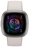 Fitbit Sense 2 in weiss | Smartwatch | EDA-SENSOR FÜR STRESSMANAGEMENT | EKG-FUNKTION | AKKU FÜR 6+ TAGE & SCHNELLES LADEN | 40+ TRAININGSMODI 