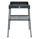 Severin PG 8568 Standgrill | Modularer Aufbau | 2200 Watt | Windschutz | Thermostatgesteuertes Heizelement | Indoor und Outdoor | Easy to Clean | Edelstahl
