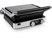 Princess Grill Master Pro Schwarz | 2000 Watt | Elektrogrill mit digitalem Bedienfeld | Abnehmbare Grillplatten | Antihaftbeschichtet | Modernes Edelstahldesign