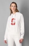Kapuzenpullover mit College-Print und Raglanärmeln