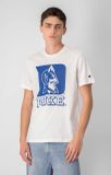 Baumwoll-T-Shirt mit College-Print