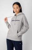 Kapuzenpullover aus Baumwollfleece mit großem Schriftzug