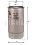 Mahle original Kraftstofffilter Bmw: 7, 5, 3 KC98