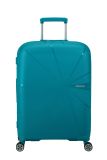 American Tourister StarVibe Trolley 67cm mit 4 Rollen, Erweiterbar + GRATIS HOTELGUTSCHEIN Verdigris