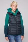 SOCCX Steppweste mit abknöpfbarer Kapuze - blue navy | S