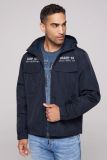 CAMP DAVID Windbreaker-Jacke mit Kapuze und Rückenprint - blue navy | 4XL