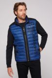 CAMP DAVID Leichte Steppweste mit Softshell-Details - flight blue | XXXL