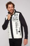 CAMP DAVID Leichte Steppweste mit Softshell-Details - kitt | XXL