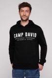CAMP DAVID Basic Hoodie mit Logo Print - black | 4XL