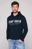CAMP DAVID Basic Hoodie mit Logo Print - blue navy | XXL